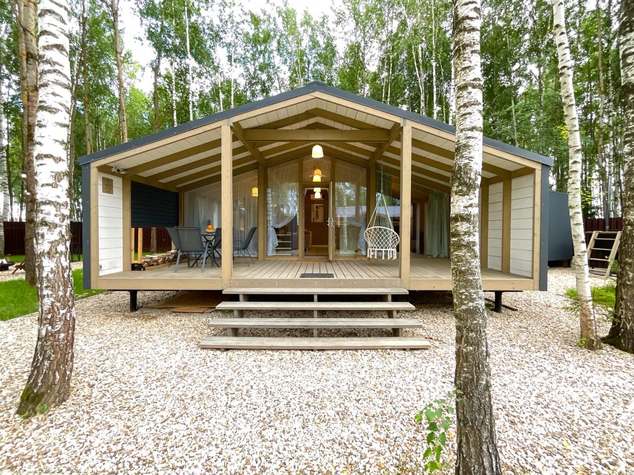 Коттедж (Дубль3 с панорамной сауной и купелью), Коттедж Дубль-дом в Green Forest Club