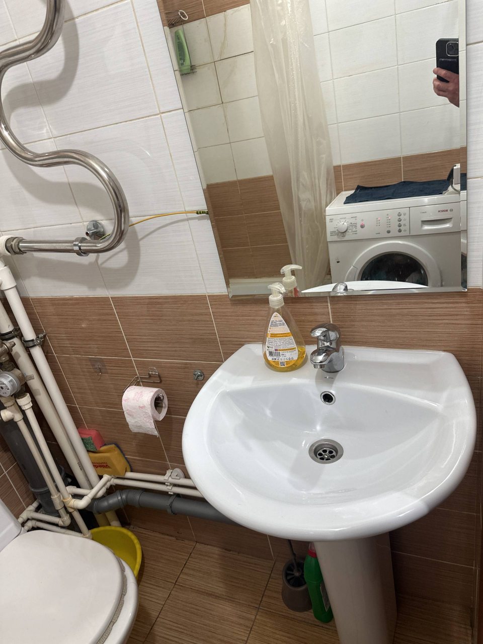 Трёхместный и более (Квартира-студия, 30 м², 2 кровати), Апартаменты На проспекте Авиаторов Балтики 17
