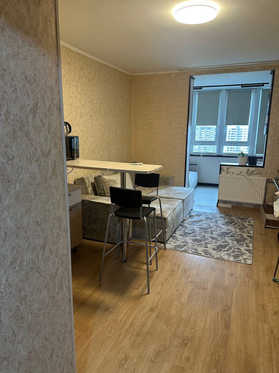 Трёхместный и более (Квартира-студия, 30 м², 2 кровати), Апартаменты На проспекте Авиаторов Балтики 17