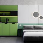 Студио (С кухней с двуспальной кроватью), Гостиница Greenfeel Уфа