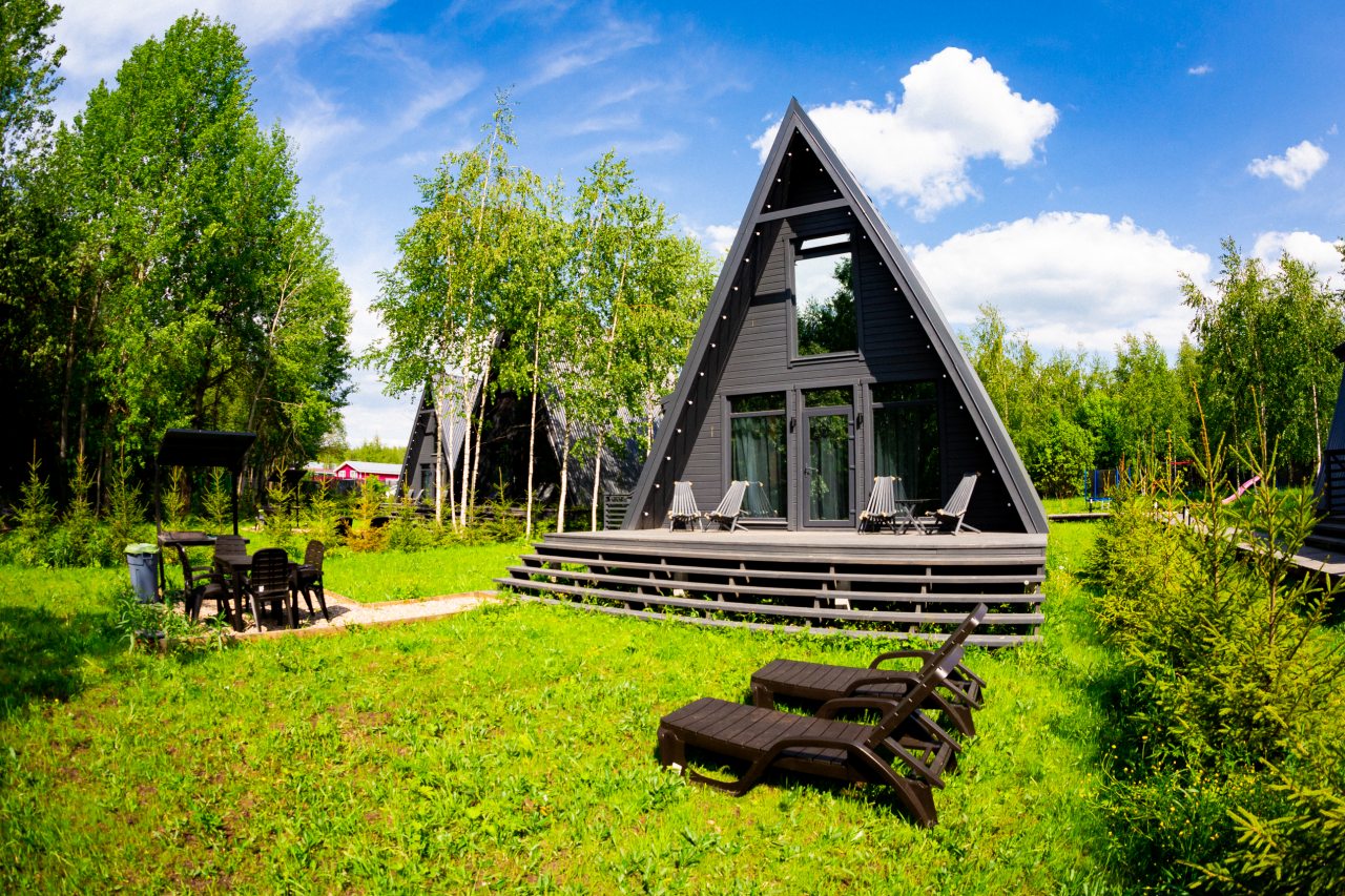 Коттедж (A-Frame c 1 спальней и сауной), Гостевой дом Никитское подворье