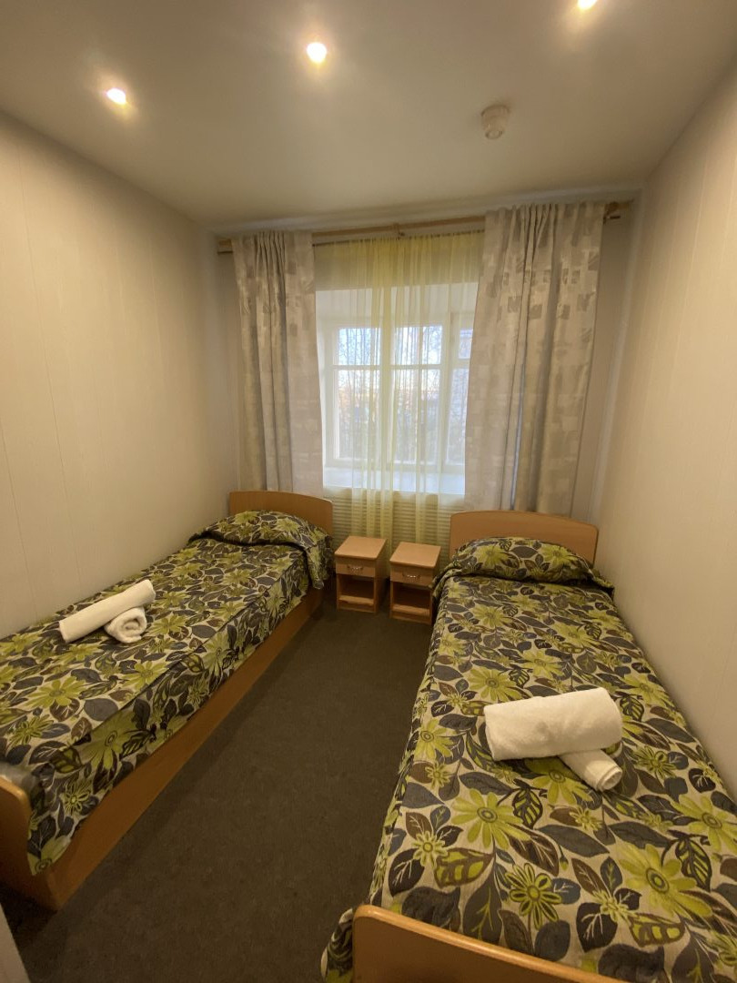 Двухместный (Стандартный двухместный номер с 2 отдельными кроватями) гостиницы Лососинская, Петрозаводск