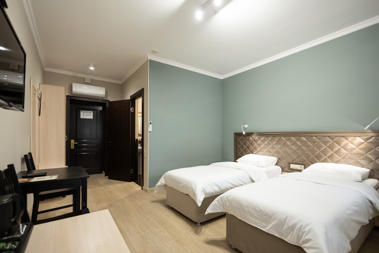 Двухместный (Полулюкс 2 раздельные кровати), Гостиница Тройка