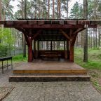 Беседки с мангалом на территории отеля