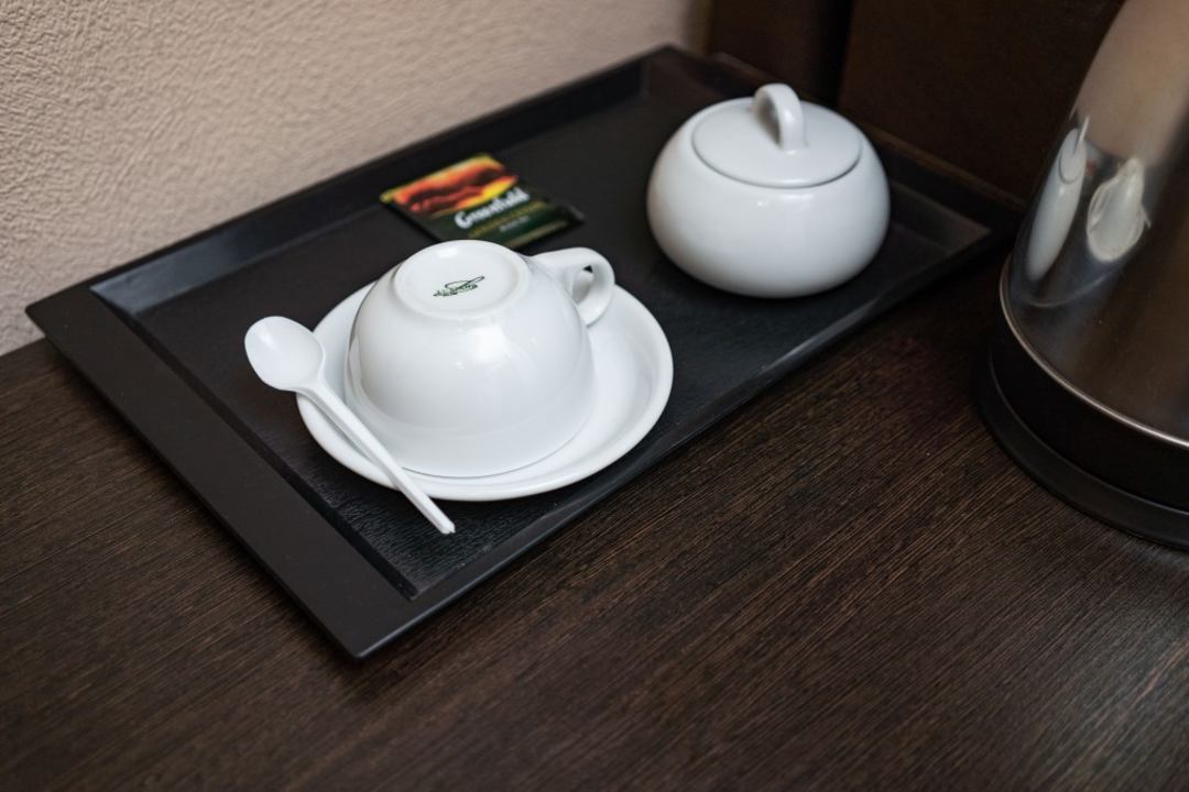 Чайный набор в каждом номере, Гостиница Ариранг