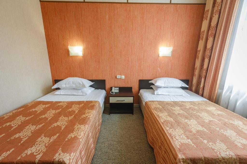 Двухместный (Бюджетный двухместный номер с 2 отдельными кроватями) гостиницы Саппоро, Хабаровск