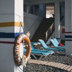 Собственный галечный пляж, Отель Porto Mare