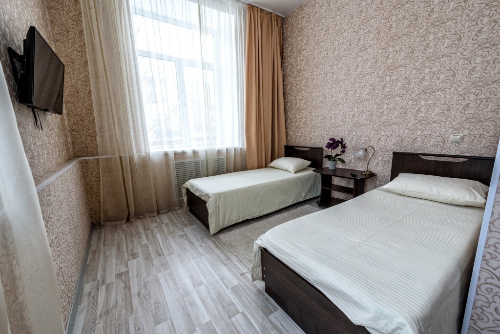 Двухместный (Бюджетный с 2 отдельными кроватями) отеля Азия, Пермь
