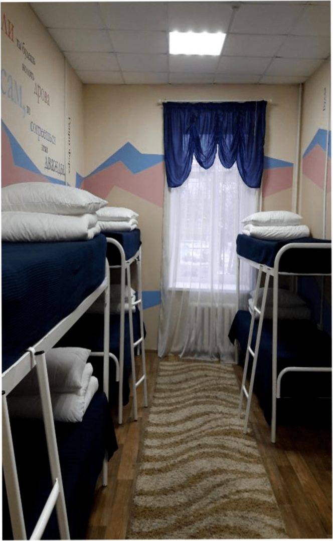Восьмиместный (Кровать в общем 8-ми местном номере) хостела БМ-Hostel, Великий Новгород