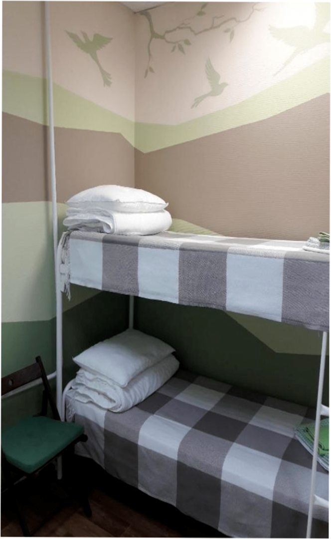 Трёхместный и более (Кровать в 4-х местном общем номере) хостела БМ-Hostel, Великий Новгород