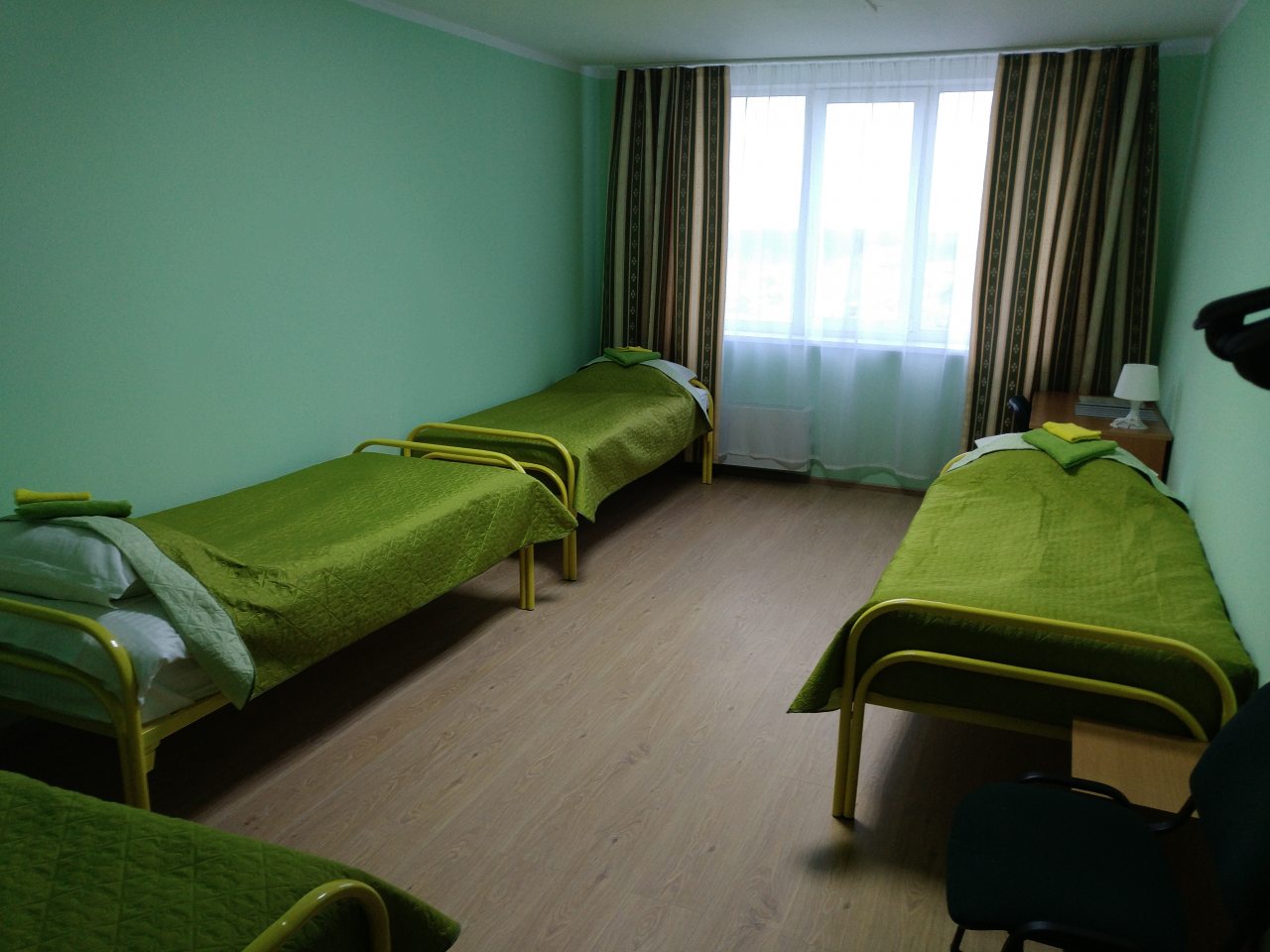 Эконом четырехместный. Удобства на этаже.