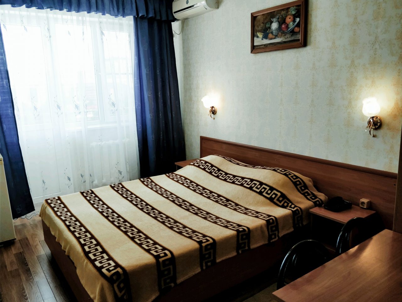 Двухместный (Номер с балконом- двуспальная кровать), Гостиница Чайка