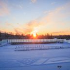 Вид на стадион, Коттеджный поселок Демино