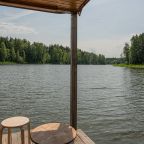 Вид на реку, База отдыха Истра Коттедж