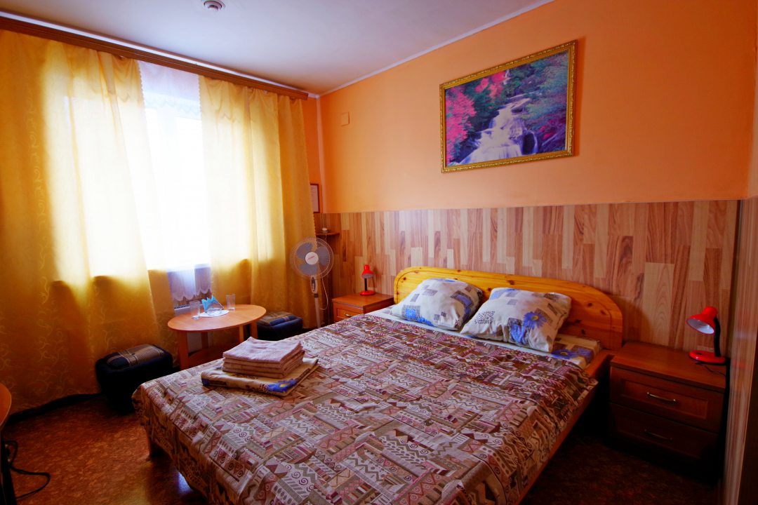 Двухместный (Стандартный двухместный номер с 1 кроватью) мини-отеля Турист на Шебелинской, Новокузнецк