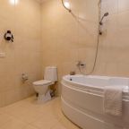 Полулюкс (СЕМЕЙНЫЙ КОМФОРТ с кроватью Queen size, диваном, гидромассажной ванной и угловым видом на Владимирский собор), Гостевой дом Соло на Владимирской площади