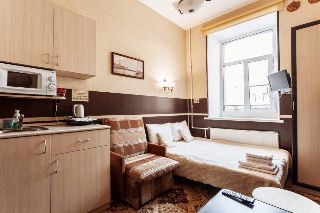 Двухместный (Стандарт, С 1 кроватью с доп. кроватью) мини-отеля Дом Романовых, Санкт-Петербург