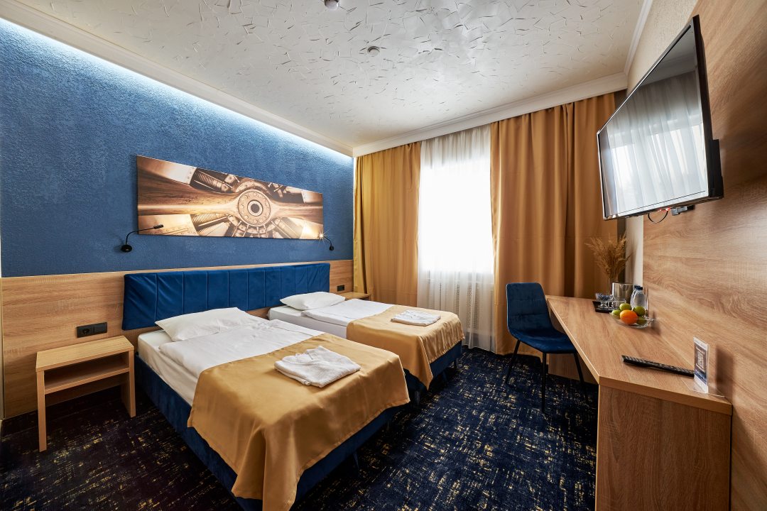 Двухместный (Улучшенный бизнес с двумя раздельными кроватями) отеля Авиатор, Химки