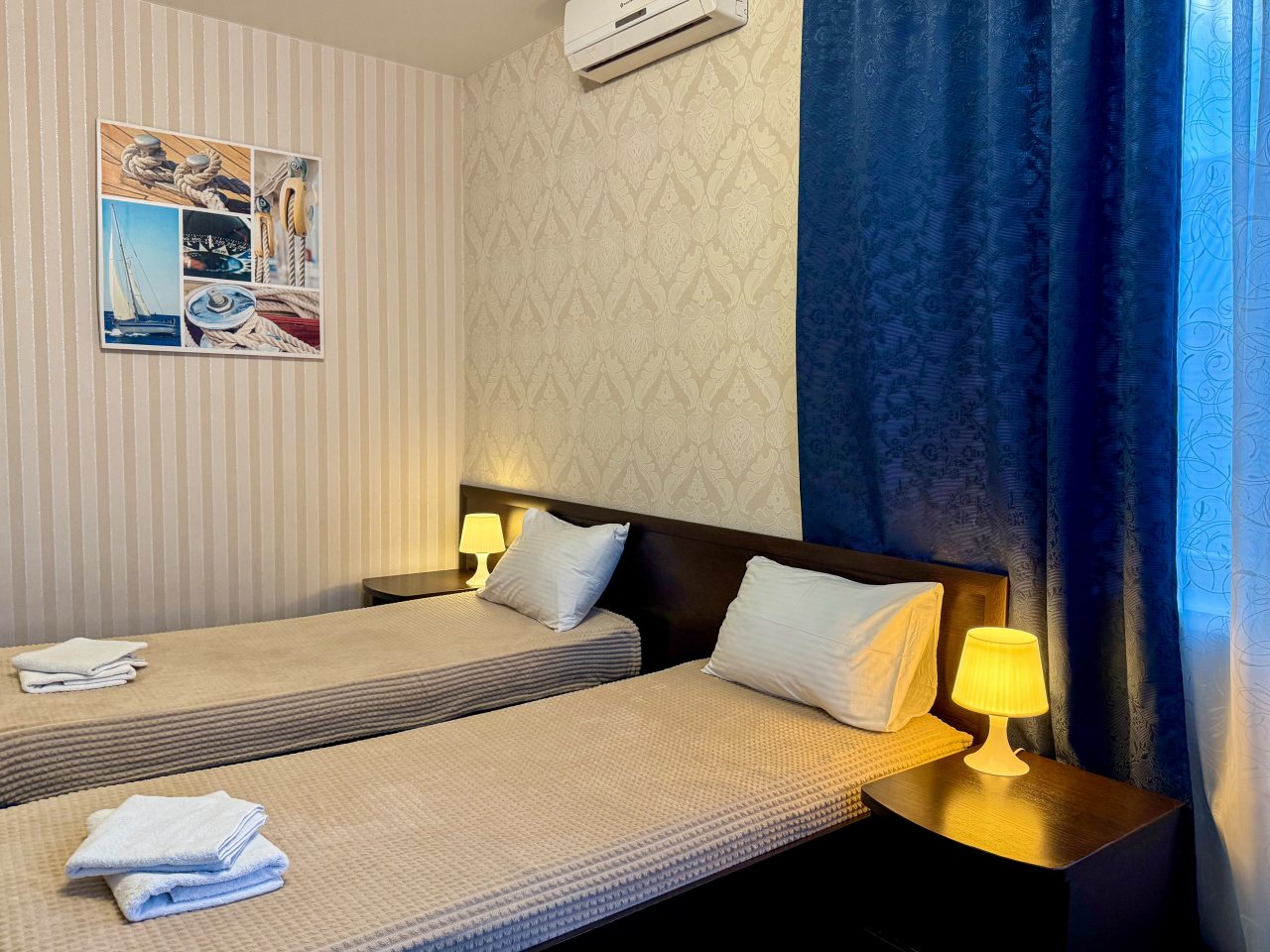 Двухместный (Номер Комфорт с 2 отдельными кроватями), Гостевой дом Акватория