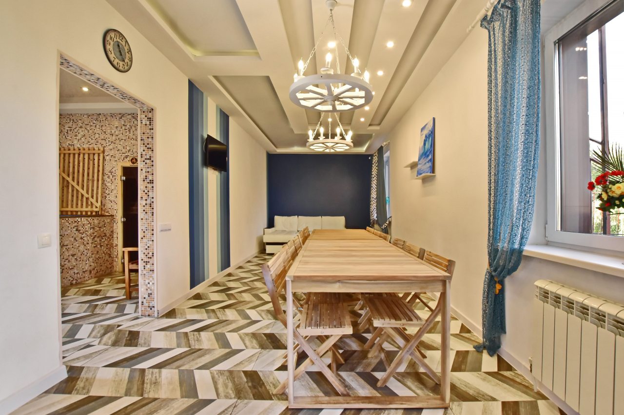 Апартаменты (Улучшенные с кухней, сауной и террасой), Гостевой дом Акватория