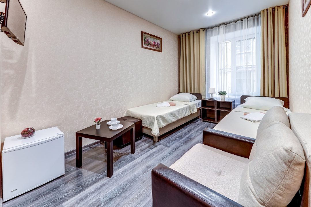 Двухместный (двухместный с доп. местом) гостевых комнат и апартаментов Август, Санкт-Петербург