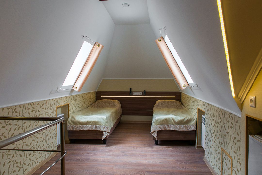 Двухместный (Стандарт с раздельными кроватями) гостиницы Экоотель Снегирек, Снегири