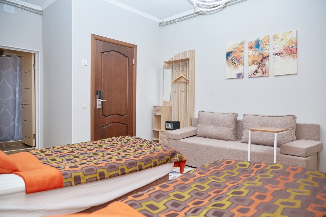 Полулюкс (Комфорт с раздельными кроватями) гостиницы Экоотель Снегирек, Снегири
