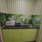 Трехместные апартаменты.
Удобства в номера. 
Кухня в номере.