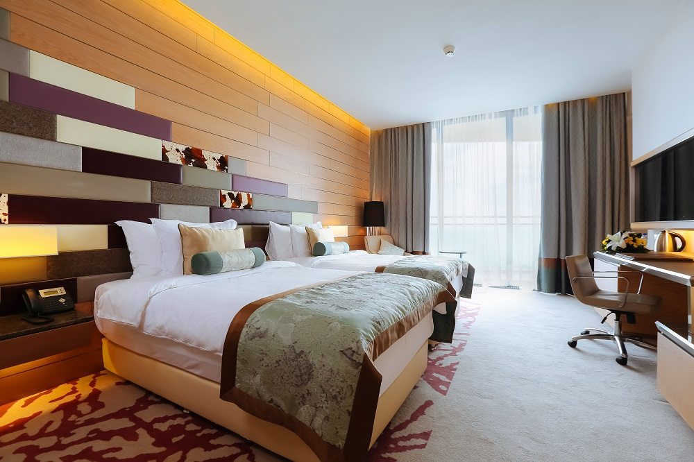 De Luxe (Делюкс (две кровати) sea view) санаторно-курортного комплекса Mriya Resort & SPA, Ялта