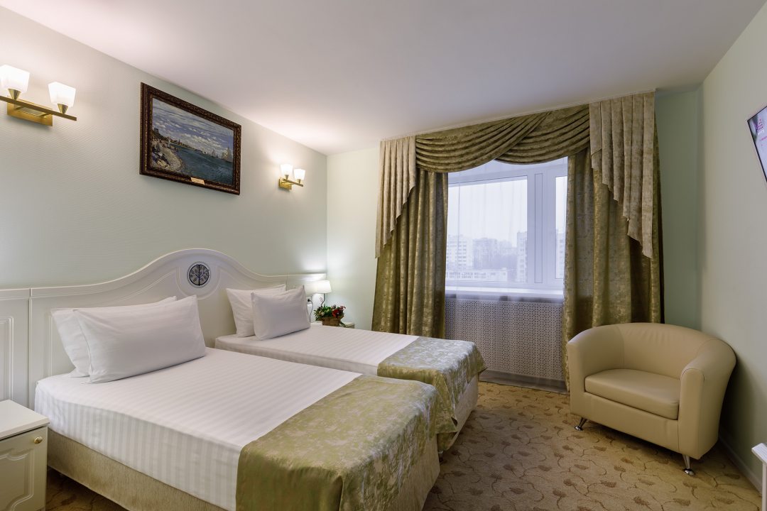 Двухместный (Стандартный номер с двумя раздельными кроватями) отеля Белое дерево, Санкт-Петербург