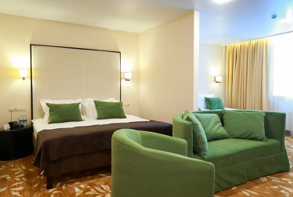 Семейный (С двумя двухспальными кроватями), Гостиница Garden Hotel & Spa