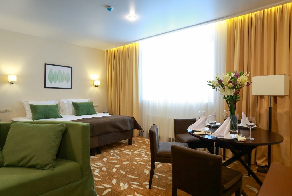 Семейный (С двумя двухспальными кроватями) гостиницы Garden Hotel & Spa, Чебоксары