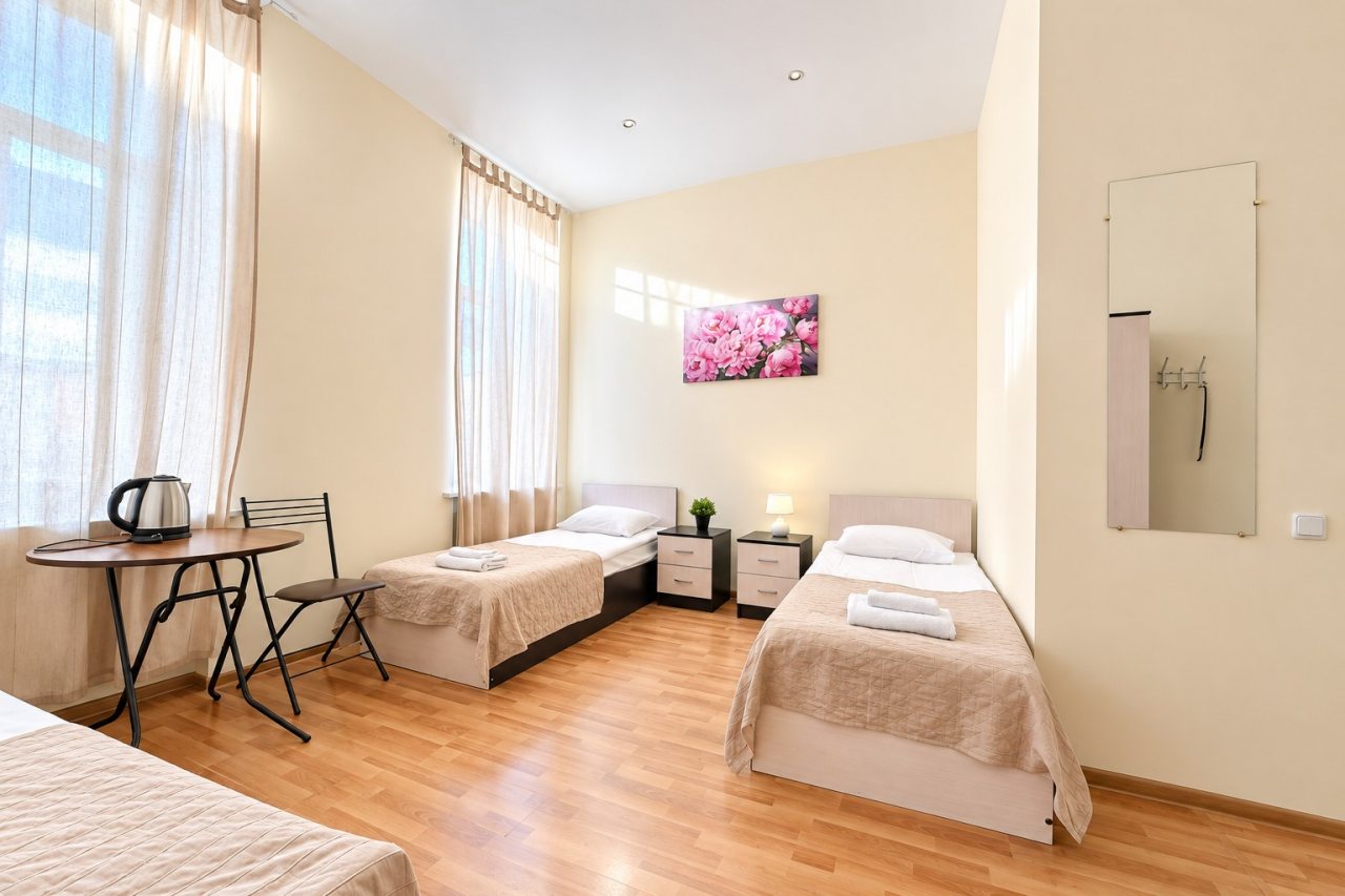 Трехместный (С односпальными кроватями), Boho Center Nevsky Hotel