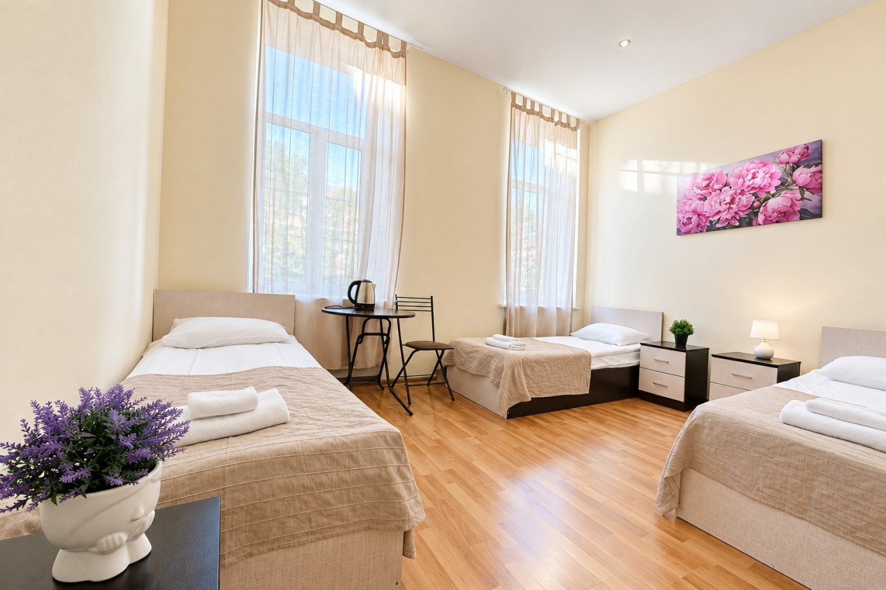 Трехместный (С односпальными кроватями), Boho Center Nevsky Hotel