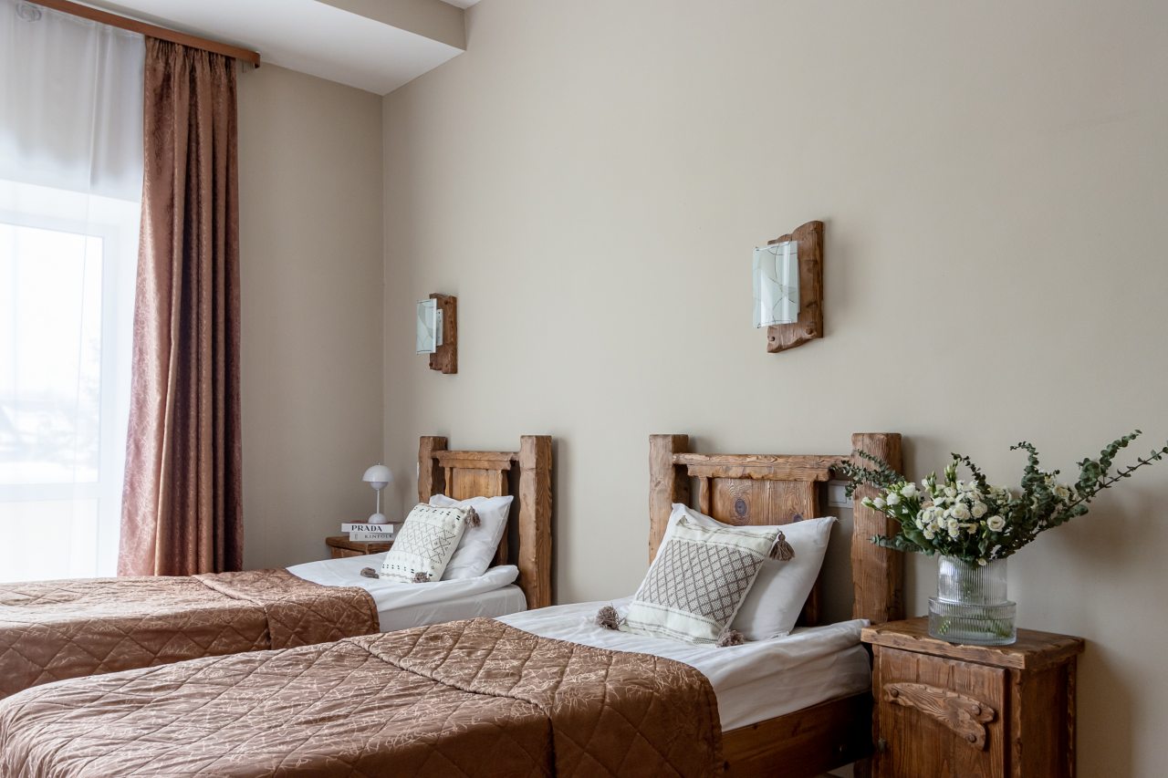 Двухместный (Улучшенный номер с 2 кроватями), Отель Номера в Пушкине