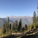 Красная Поляна, фото отдыхающего в октябре