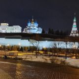 Вид на ночной Белый Кремль