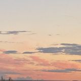 Закат на финском заливе. Вид из дома