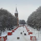 Калининград, фото отдыхающего в декабре