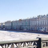 Дворцовый мост вид на зимний дворец