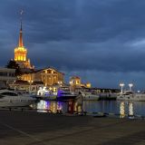 Сочи, фото отдыхающего в апреле