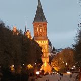 Калининград, фото отдыхающего в октябре