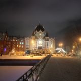 Калининград, фото отдыхающего в январе