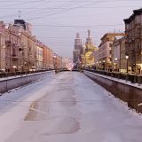 Санкт-Петербург, фото отдыхающего в январе
