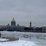 Санкт-Петербург, фото отдыхающего в феврале