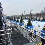 Москва, фото отдыхающего в феврале