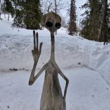 Кировск (Мурманская область), фото отдыхающего в марте