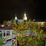 Вид из бунгало на город 