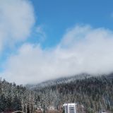 Домбай, фото отдыхающего в апреле
