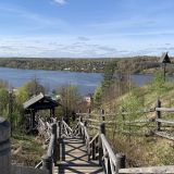 Горьковское водохранилище, фото отдыхающего в апреле